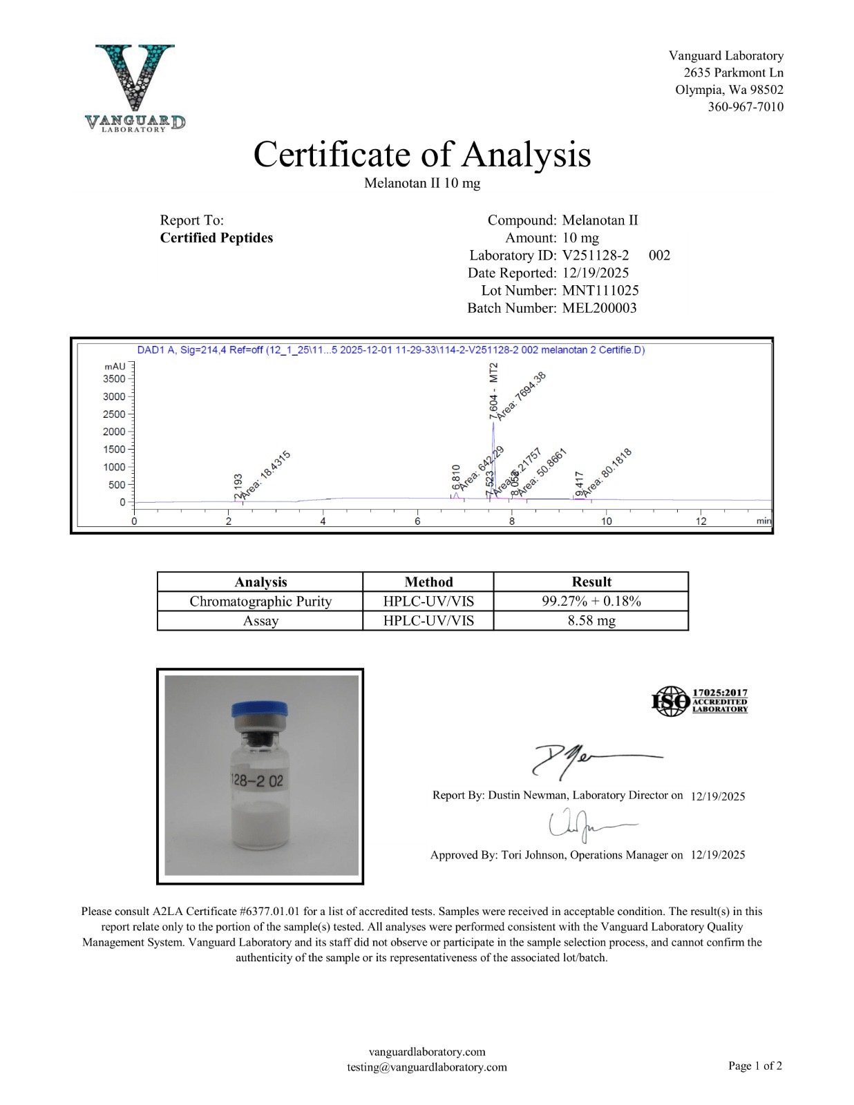 Melanotan II 10MG - Image 2